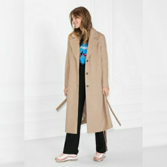 oversized alpaca blend coat